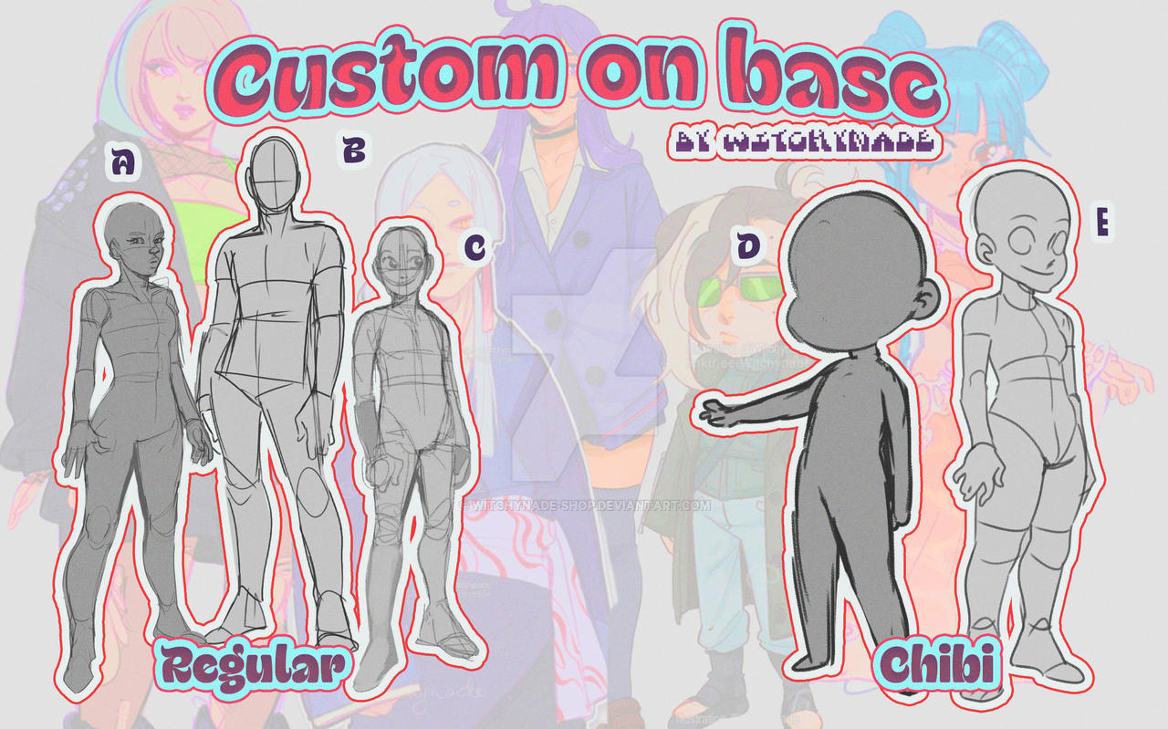 CUSTOM DESIGN ON BASE - PRICE by Witchynade-shop on DeviantArt