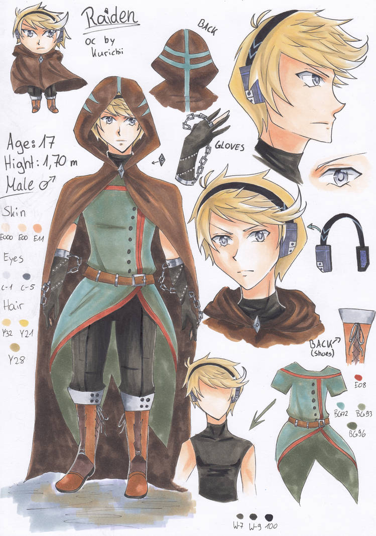 Character Sheet ~ Raiden by Kurichii-Art on DeviantArt
