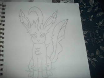 Leafeon Line Art