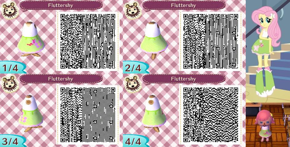 Animal Crossing: New Leaf QR Code - Fluttershy