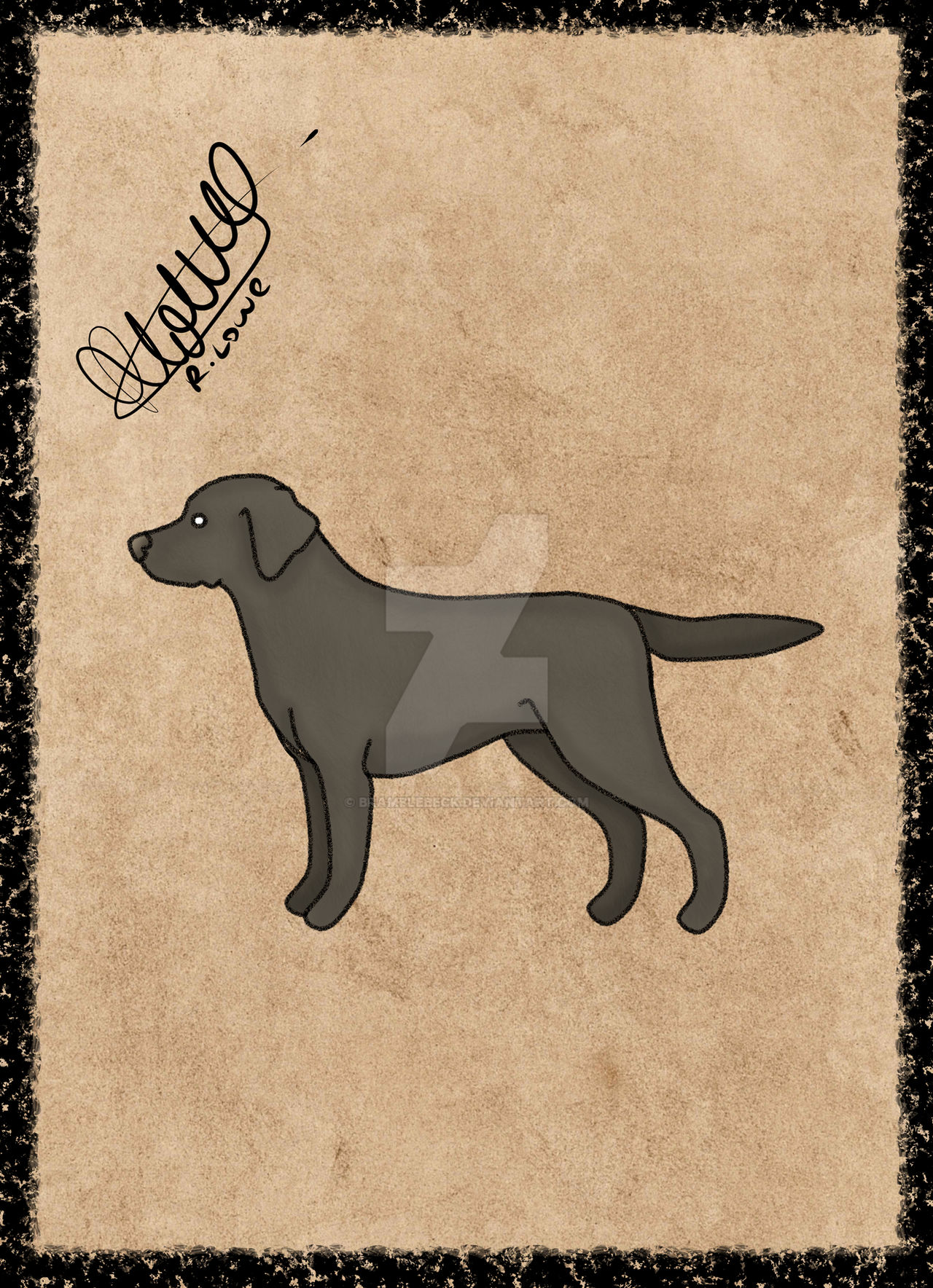 Black Lab Deviantart Labrador retriever Black by BrambleBeck on DeviantArt