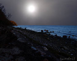 moon on the beach