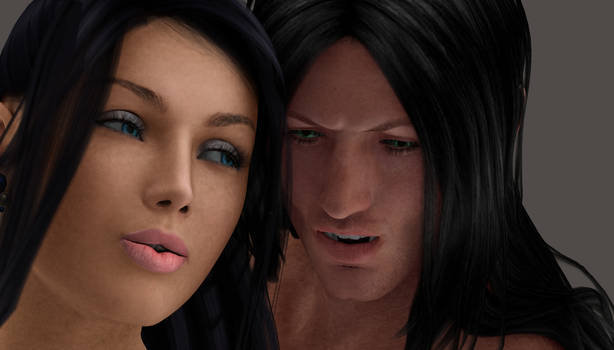 Wraith and Beth Face Close up