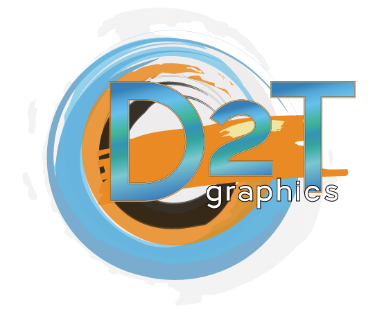 D2T Logo on Artboard in Ai