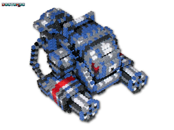 Metal Slug Bot 3-D Bead Sprite