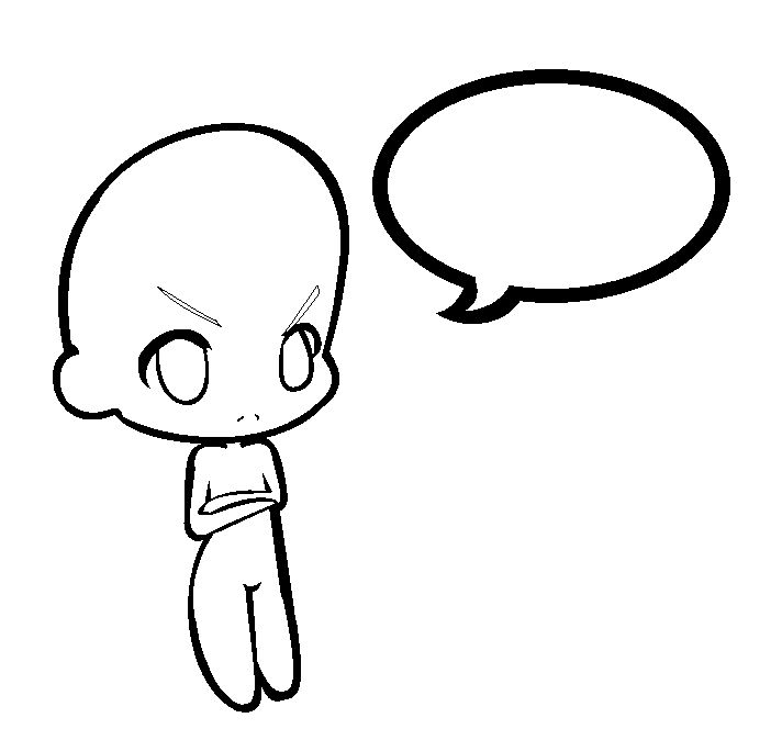 Chibi Base Grumpy Angry Chibi Base by ChocolatesAndCandys on DeviantArt