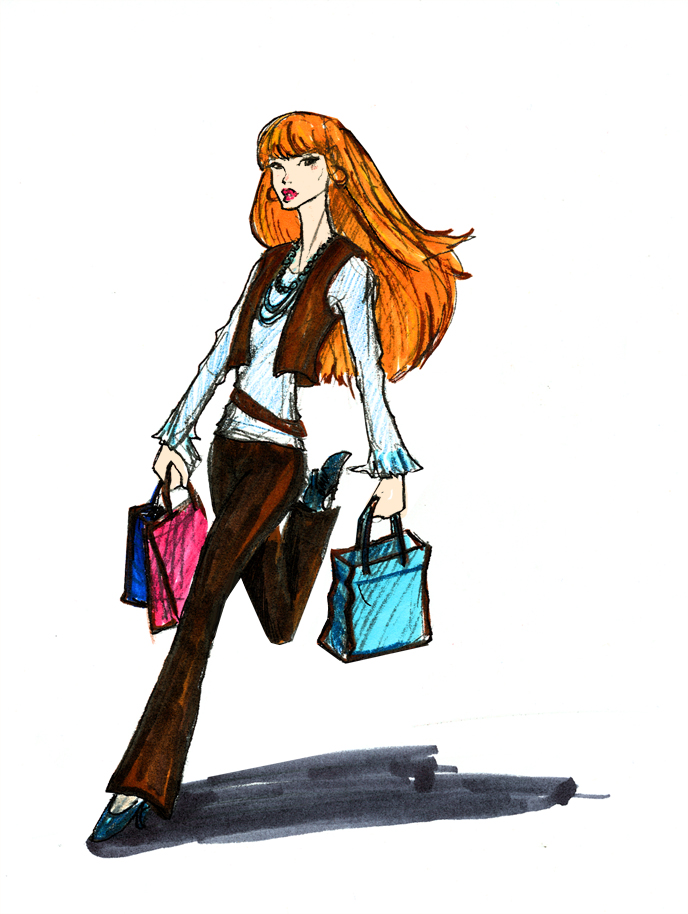 shopper girl