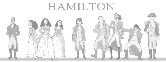 Hamilton full cast sketch