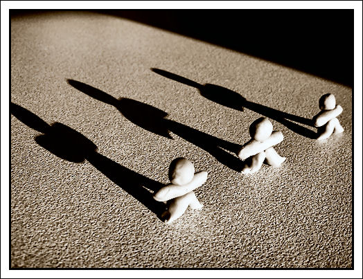 'little men with big shadows'