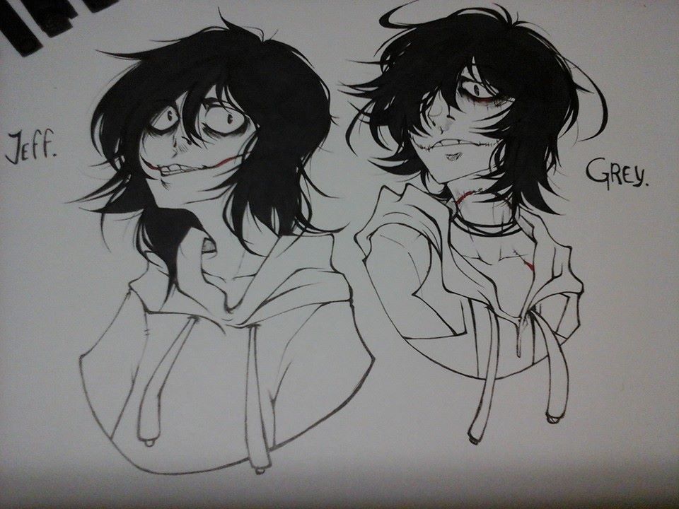 Jeff The Killer and Genocide Grey.