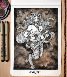 Inktober 2018 Day 7: Faun