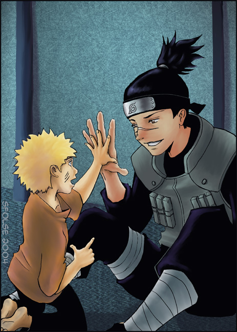 002 Hand: Iruka and Naruto