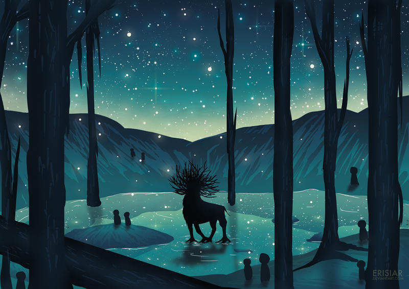 Princess Mononoke - Forest Spirit by Erisiar on DeviantArt.
