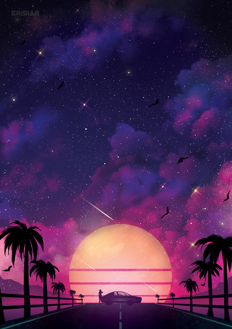 Sunset Image Neon Neon Sunset by Erisiar on DeviantArt