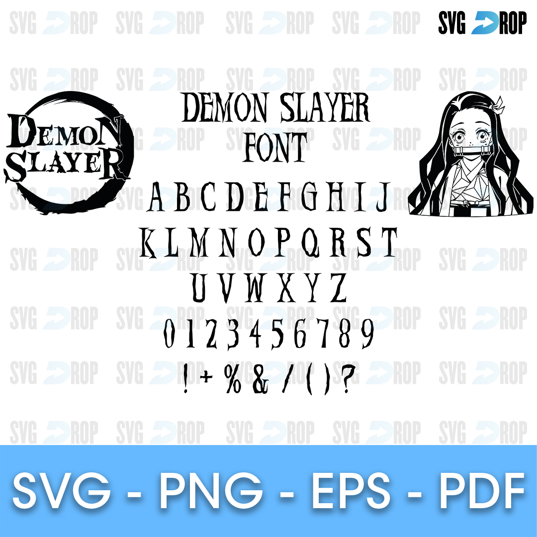 Demon Slayer svg, Tanjiro Kamado svg, Nezuko Kamado svg, Demon Slayer logo  svg png