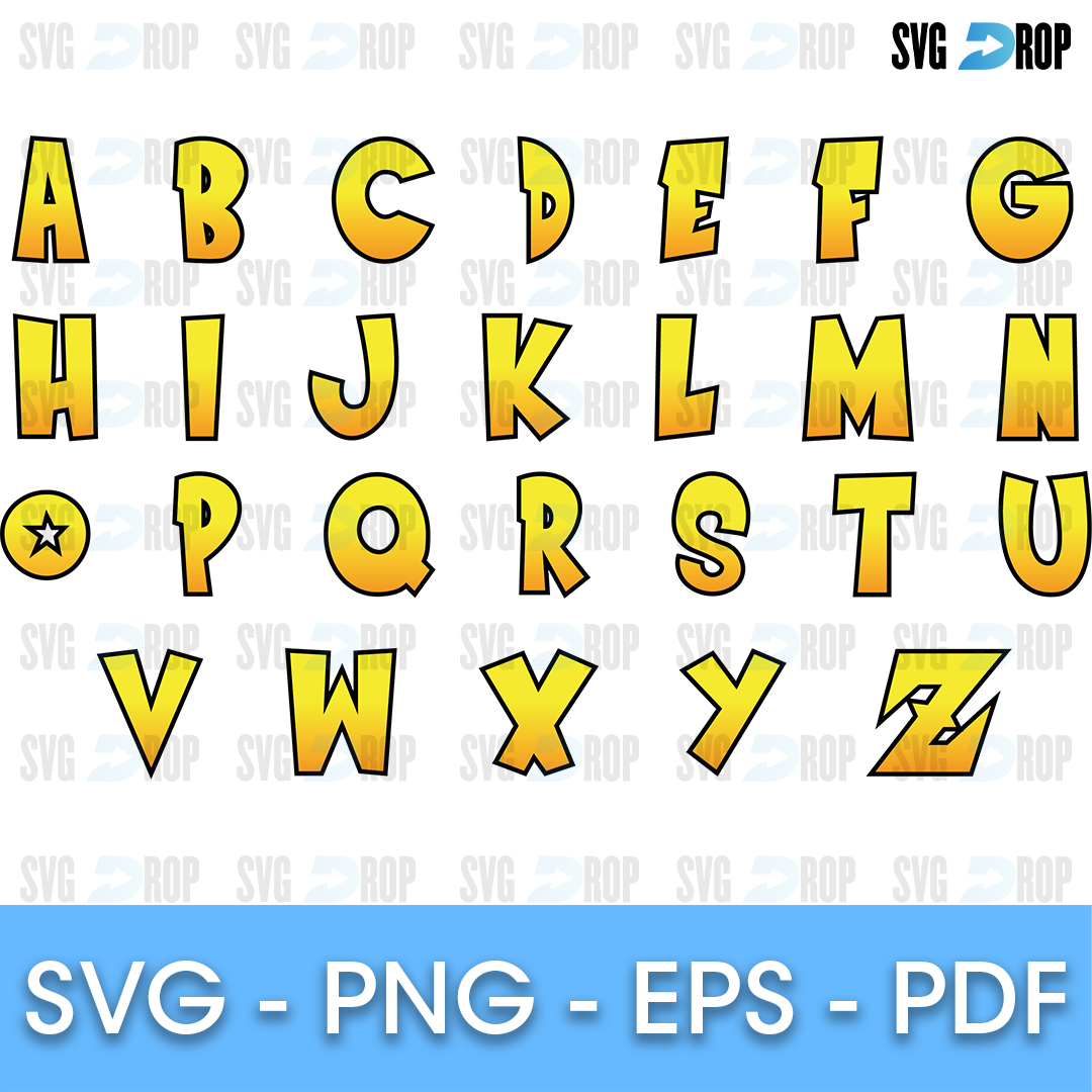 Dragon Ball Z Font SVG by svgdrop on DeviantArt