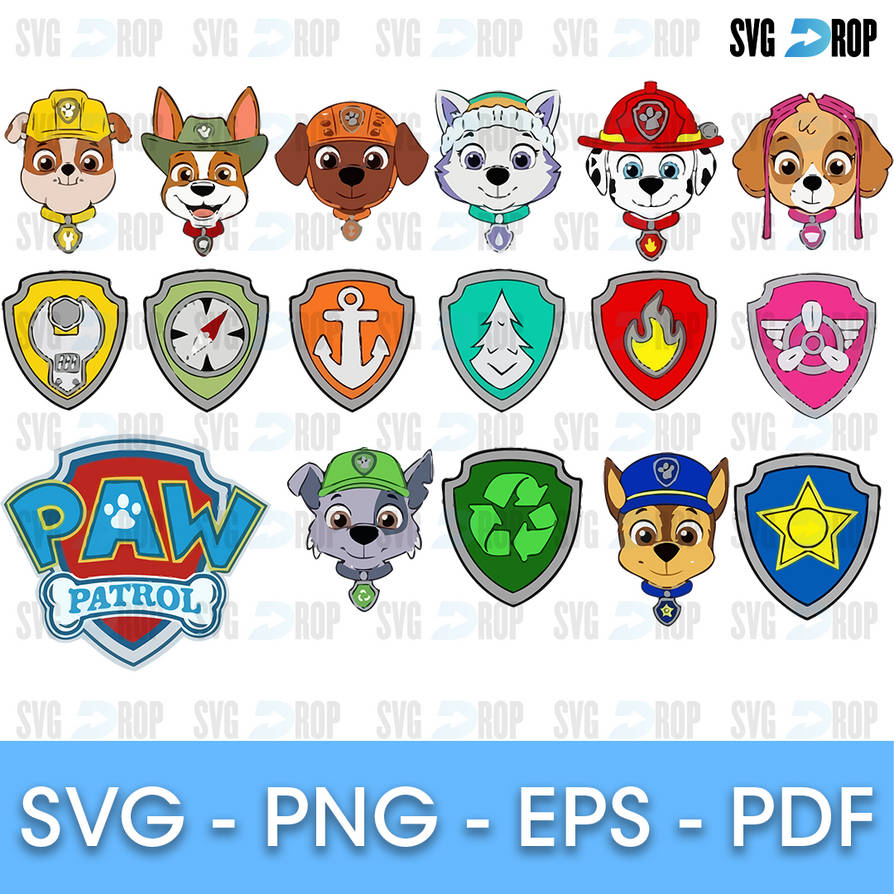 Paw Patrol Bundle SVG by svgdrop on DeviantArt