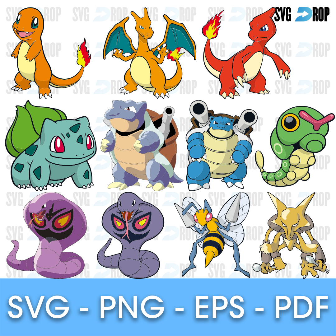 Poliwag Svg, Pokemon Characters Svg, Pokemon Svg, Anime Svg