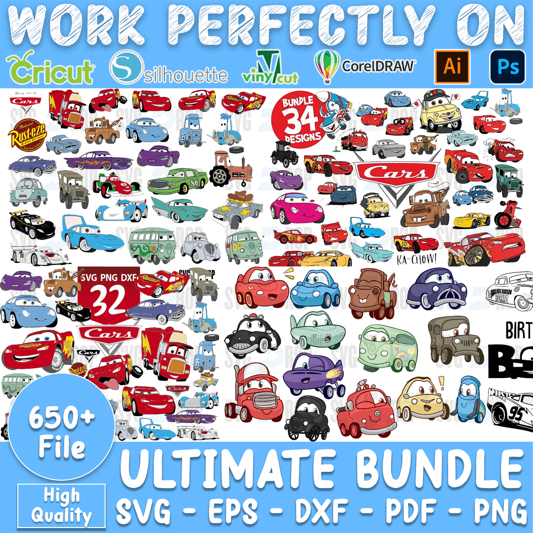 Cars Ramon Svg Ultimate 650 Cars Bundle SVG by svgdrop on DeviantArt