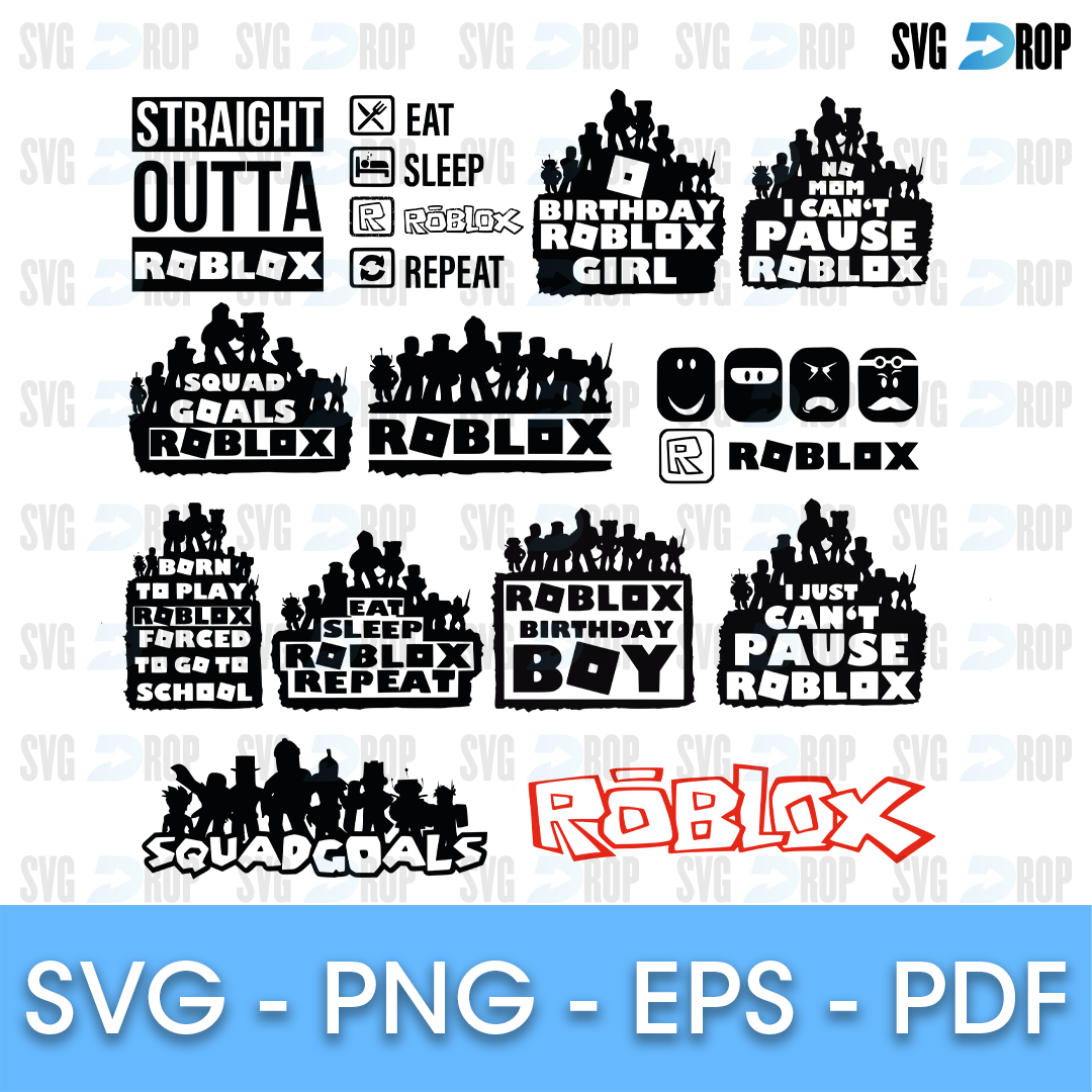 Roblox Birthday Boy Svg Png Roblox Happy Birthday Svg 