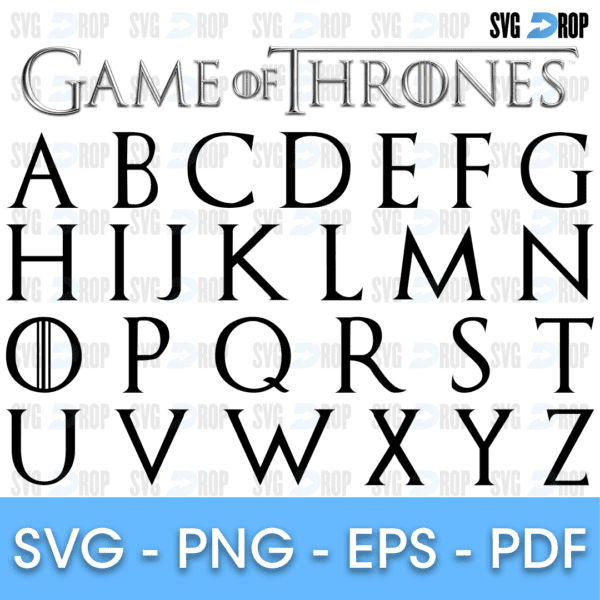 Got Letters Game of Thrones Font SVG by svgdrop on DeviantArt