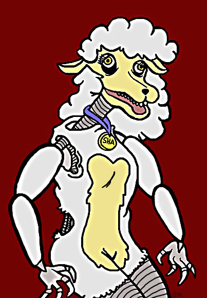 Sha the Sheep from The Walten Files (Art by me @trippy_hyena) : r