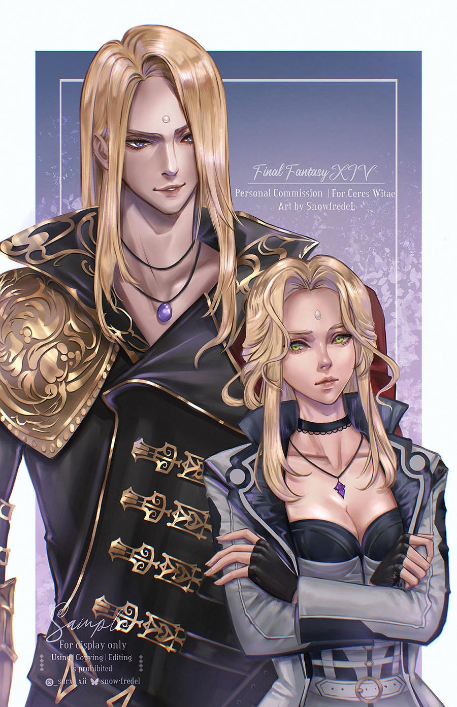 (Comm) FFXIV couple _ Zeno+ Ceres Witae