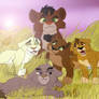 My pack as a pride- Lion King style