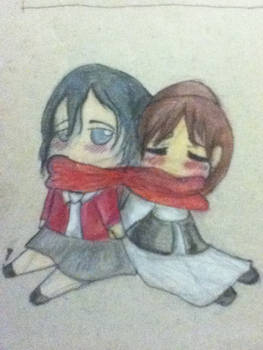 Red potato scarf (Mikasa x Sasha)