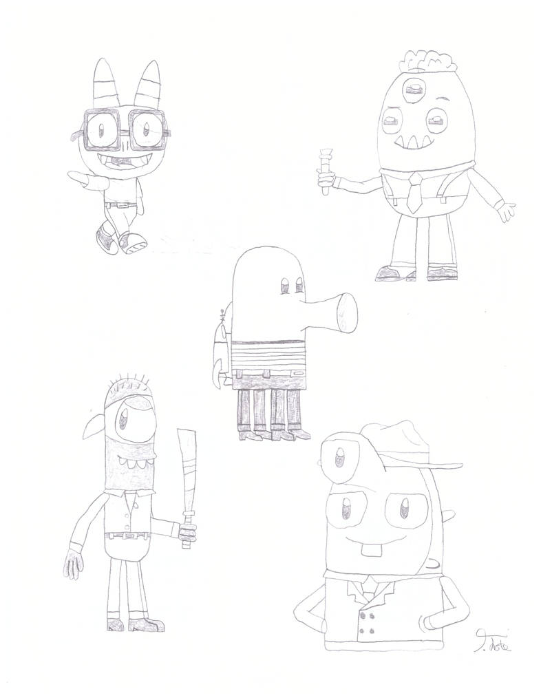 Doodle Jump Characters (1950s style and OC) by tarzanwothaz on DeviantArt