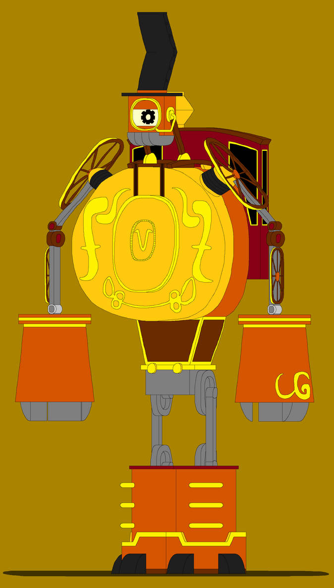 TSHCOSP - Samson the Robot Train by tarzanwothaz on DeviantArt