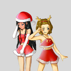 Mio and Ritsu