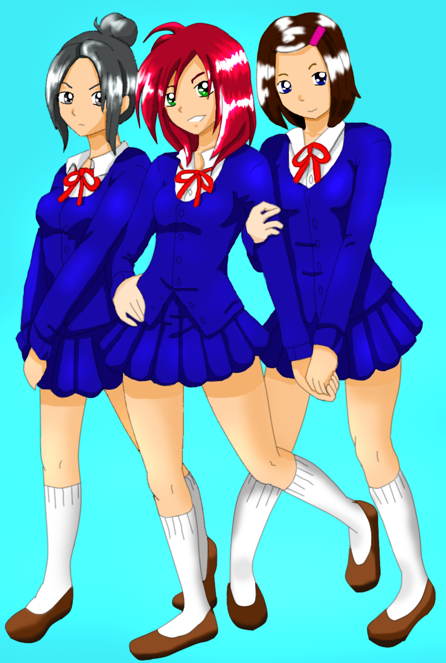 3schoolgirls by sh3rrybe3r