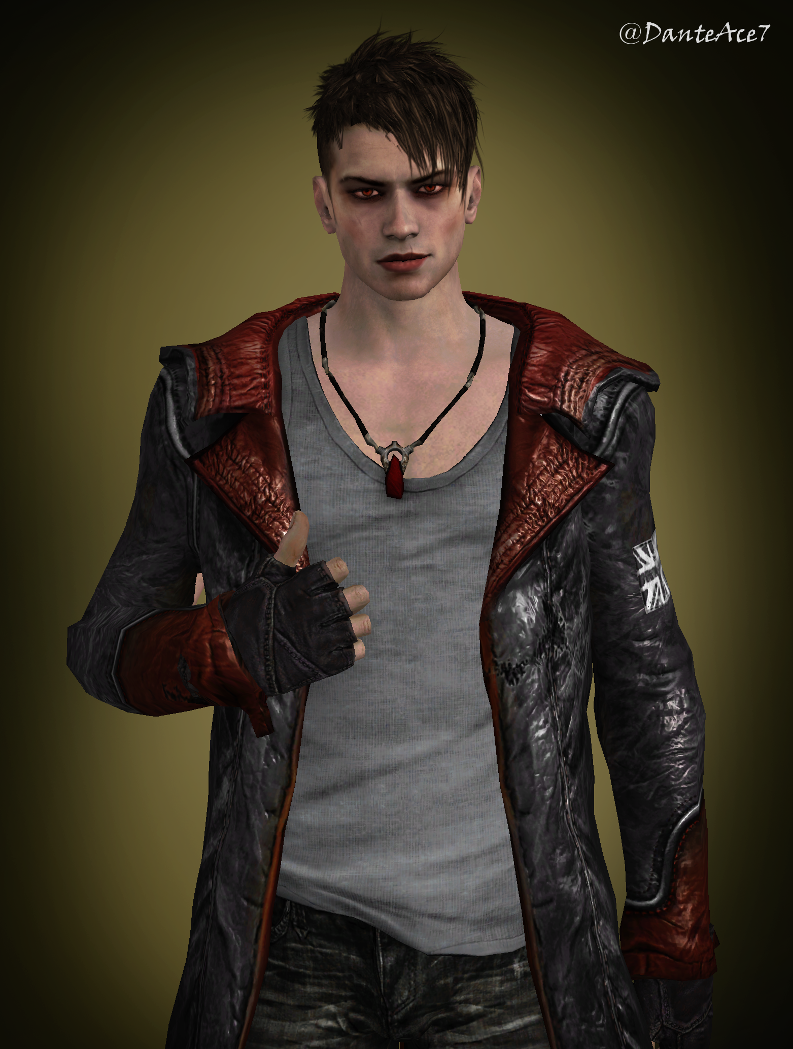 DmC DANTE DARK NO COAT :: by VincentXyooj on DeviantArt