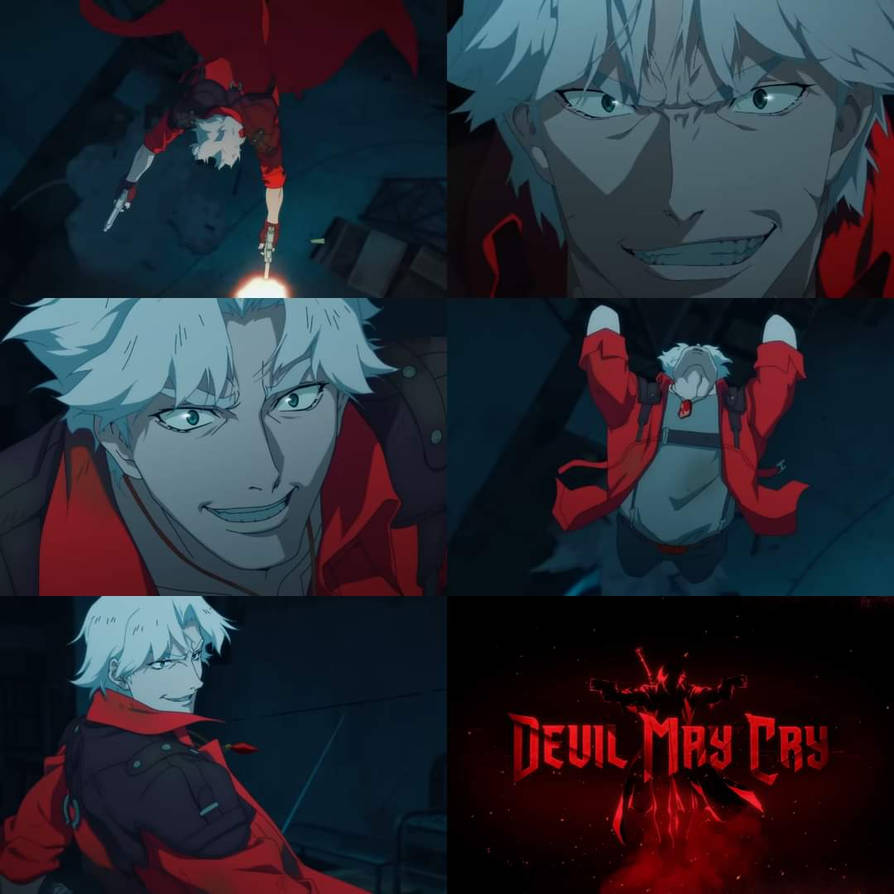 Dante fanart from the new DMC anime : r/DevilMayCry