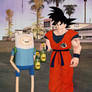 Finn and Goku