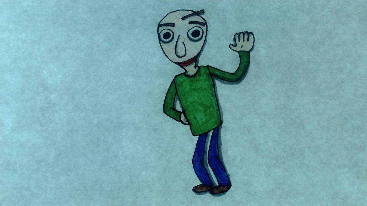 Baldi drawing by ToonsTheGamerYT on DeviantArt