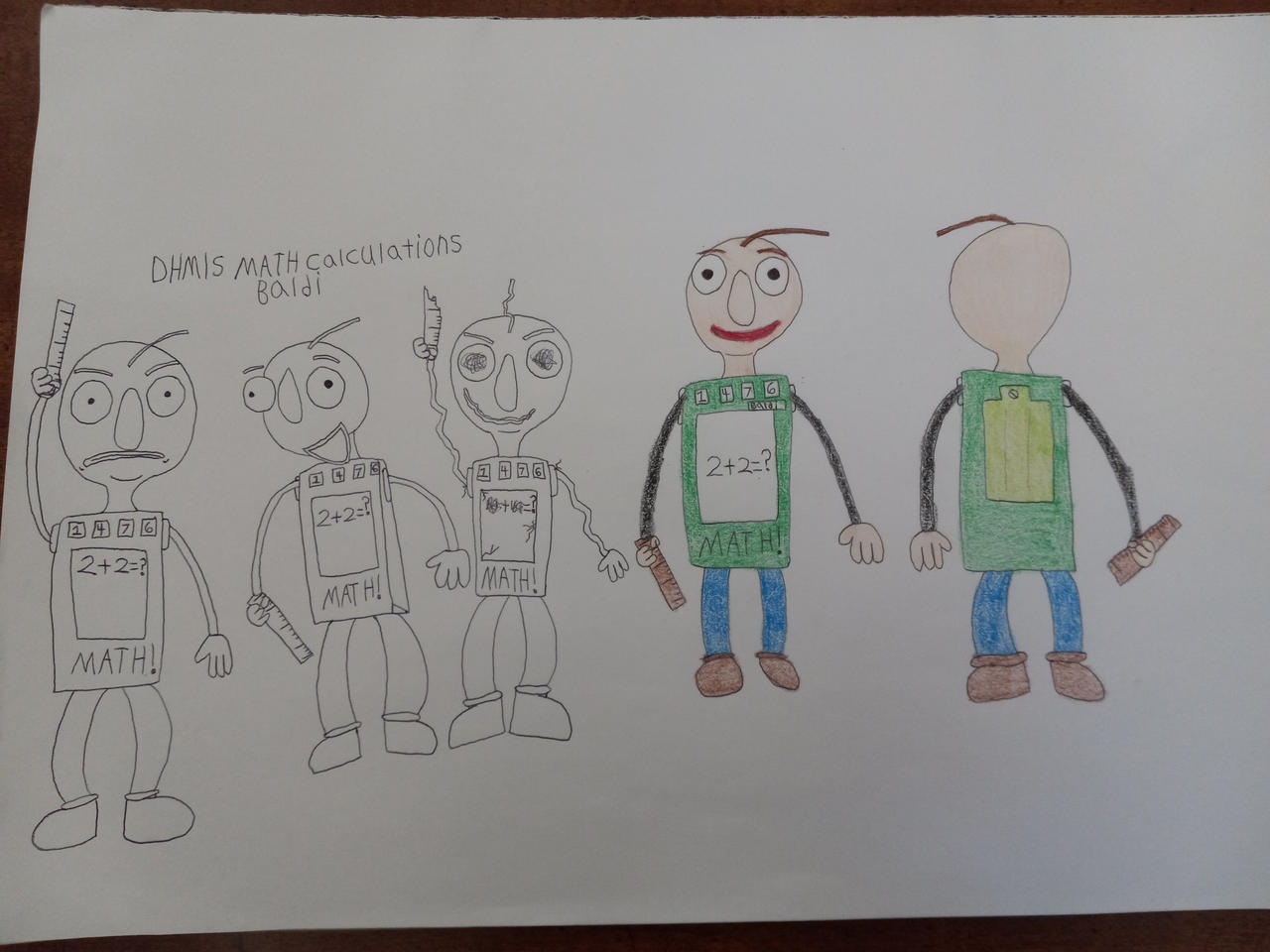 Mathpad Baldi Math Calculations Baldi doodles by ToonsTheGamerYT on DeviantArt