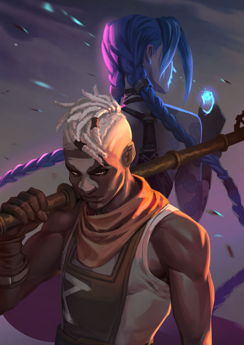 Arcane: Ekko and Jinx by Riyuka on DeviantArt