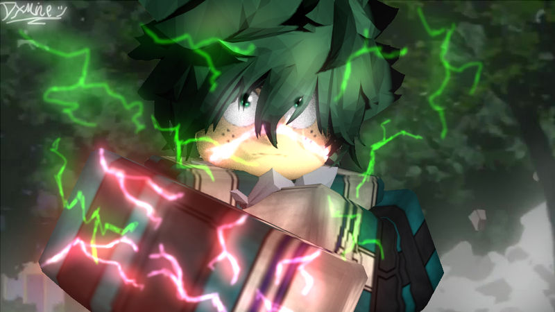 Deku Full Cowl Roblox Gfx By Dxminecrafter On Deviantart - how to make a roblox gfx anime