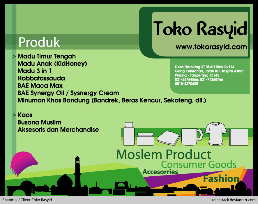 Toko Rasyid: Spanduk