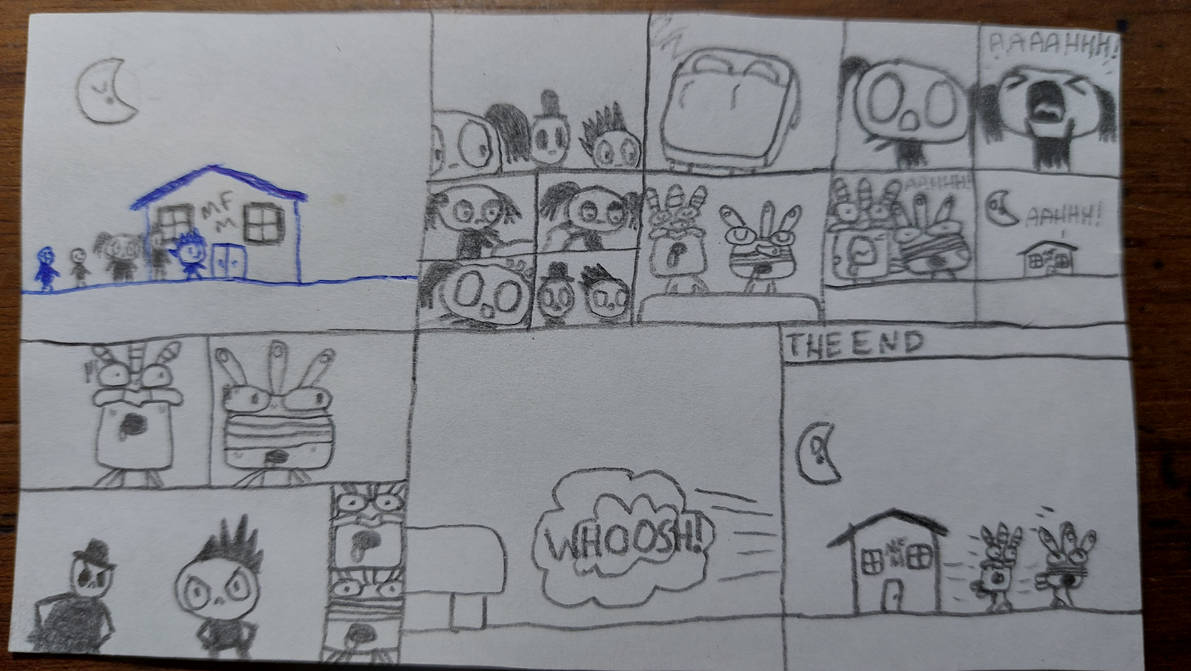 Scared Frisk Friska is scared when finds Avotcomubreda sleeping by microdeviant1 on ...