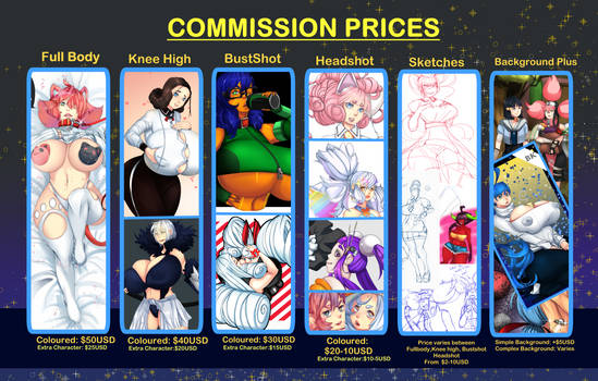 Commission Sheet Pricess