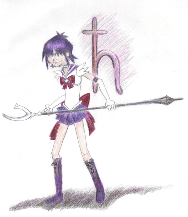 Noodle as Sailor Saturn