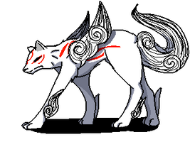 Okami Amaterasu Sprite Gif (click for full res)