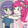 Human pinkie pie x maud pie