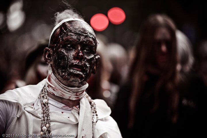 Egyptian zombie Gabriel. Make-up: Ari Savonen.