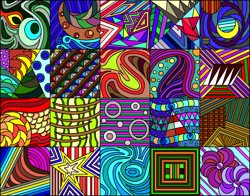 abstract group coloured by migranerp on DeviantArt