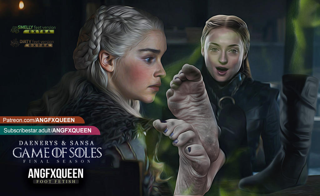Sansa and Daenerys foot worship feet fetish