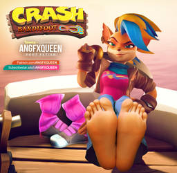 Tawna foot fetish - Crash Bandicoot bandifoot